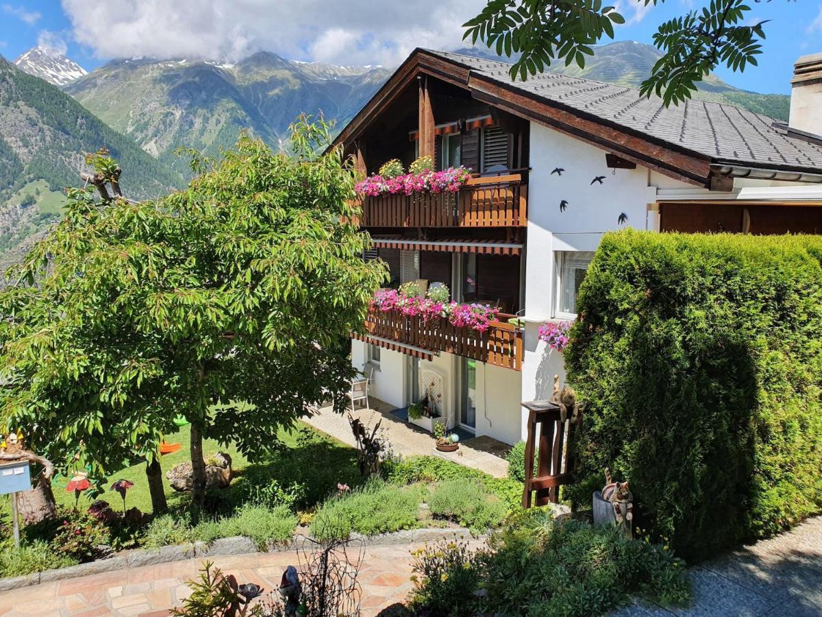 Chalet Schneevogul Grächen Exteriör bild