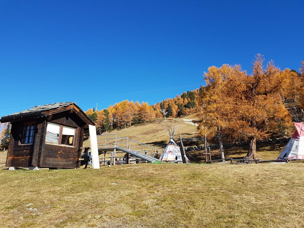 Chalet Schneevogul Grächen Exteriör bild